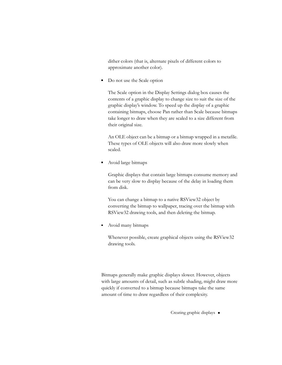 When could a bitmap help, When could a bitmap help? -111 | Rockwell Automation 9301 Series RSView32 Users Guide User Manual | Page 404 / 769