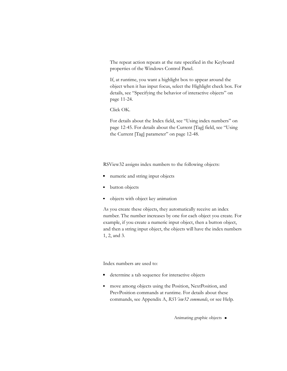 Using index numbers, How index numbers are used, How index numbers are used -45 | Rockwell Automation 9301 Series RSView32 Users Guide User Manual | Page 452 / 769