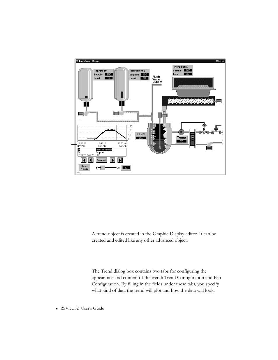 Key concepts, Trend object, Trend dialog box | Trend object -2 trend dialog box -2 | Rockwell Automation 9301 Series RSView32 Users Guide User Manual | Page 473 / 769