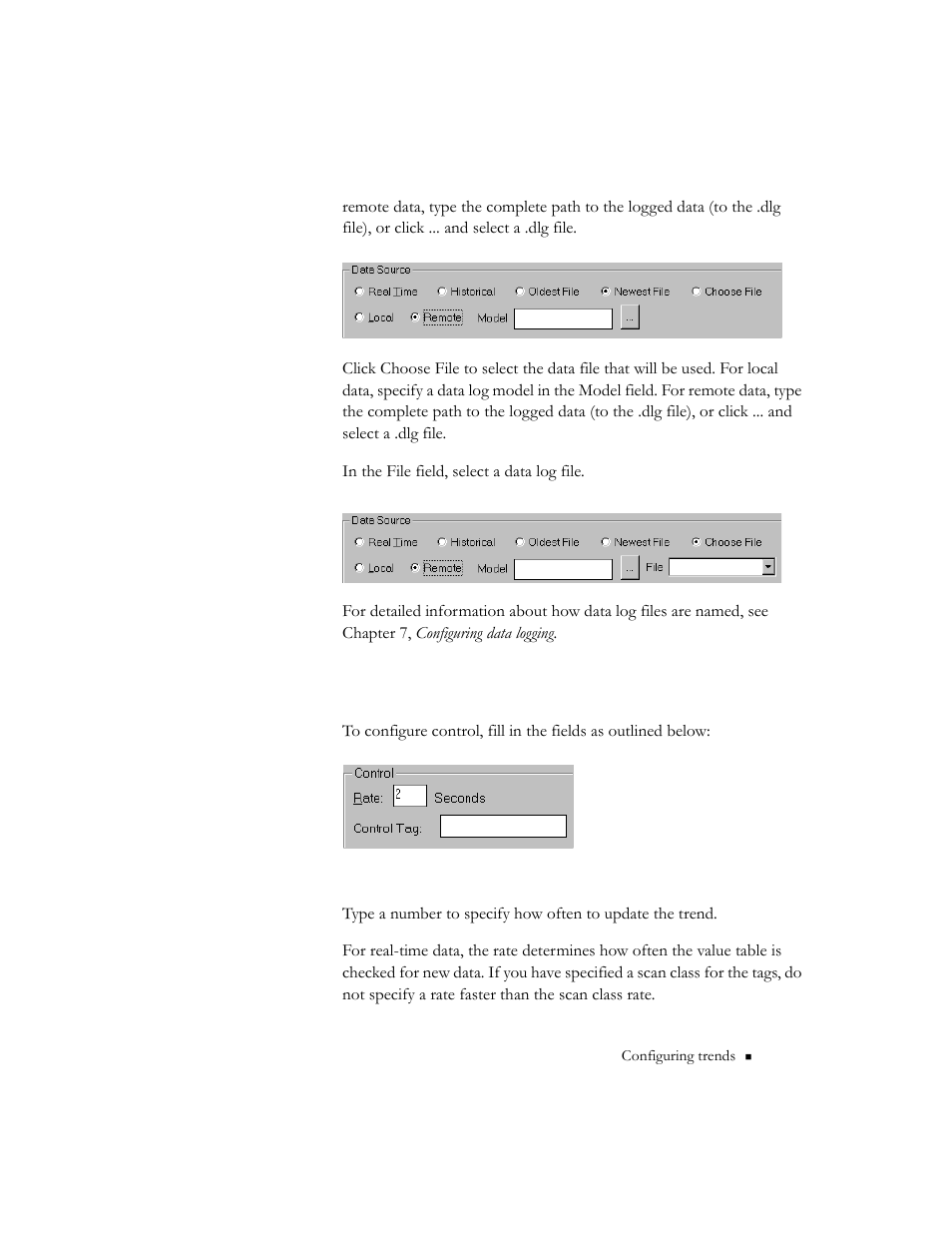 Configuring control, Configuring control -15 | Rockwell Automation 9301 Series RSView32 Users Guide User Manual | Page 486 / 769