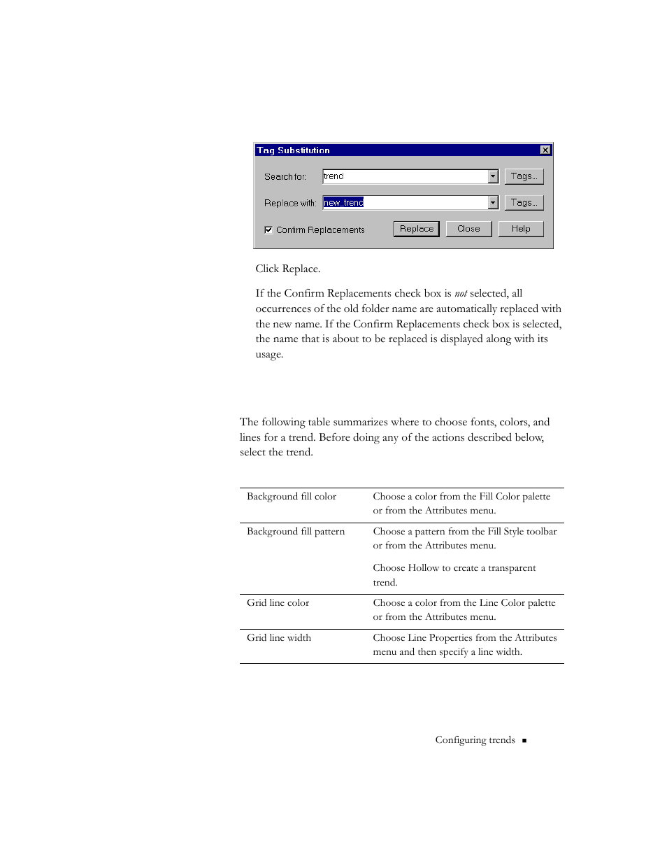 Choosing fonts, colors, and lines | Rockwell Automation 9301 Series RSView32 Users Guide User Manual | Page 508 / 769