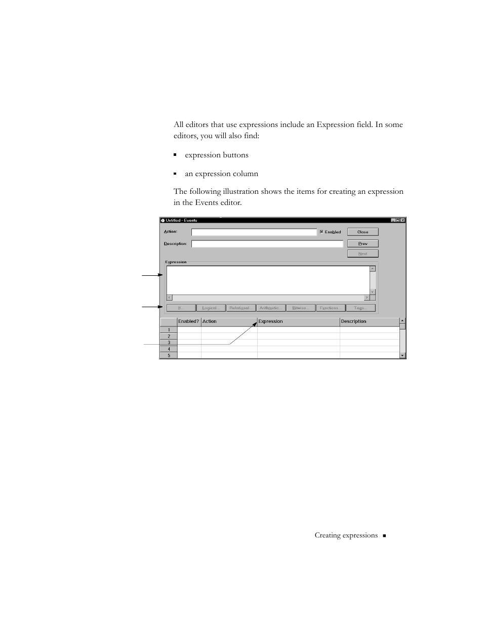 Creating expressions | Rockwell Automation 9301 Series RSView32 Users Guide User Manual | Page 516 / 769