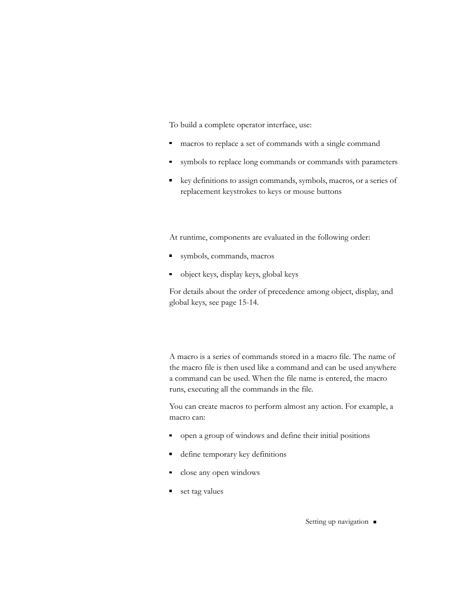 The tools, Precedence, Creating macros | Precedence -7 | Rockwell Automation 9301 Series RSView32 Users Guide User Manual | Page 547 / 769