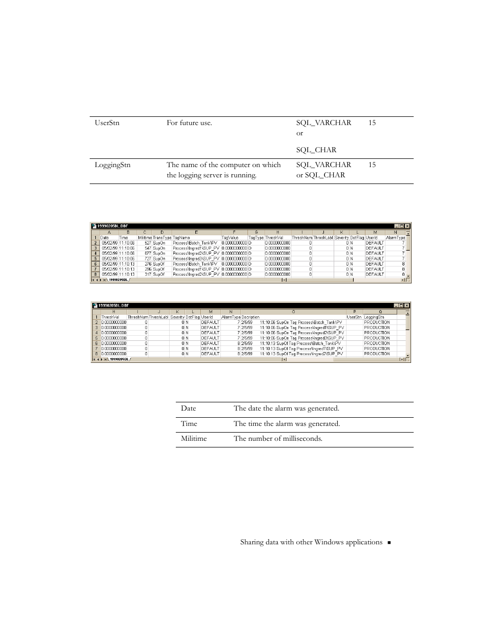 Alarm log files, Alarm log files -9 | Rockwell Automation 9301 Series RSView32 Users Guide User Manual | Page 571 / 769