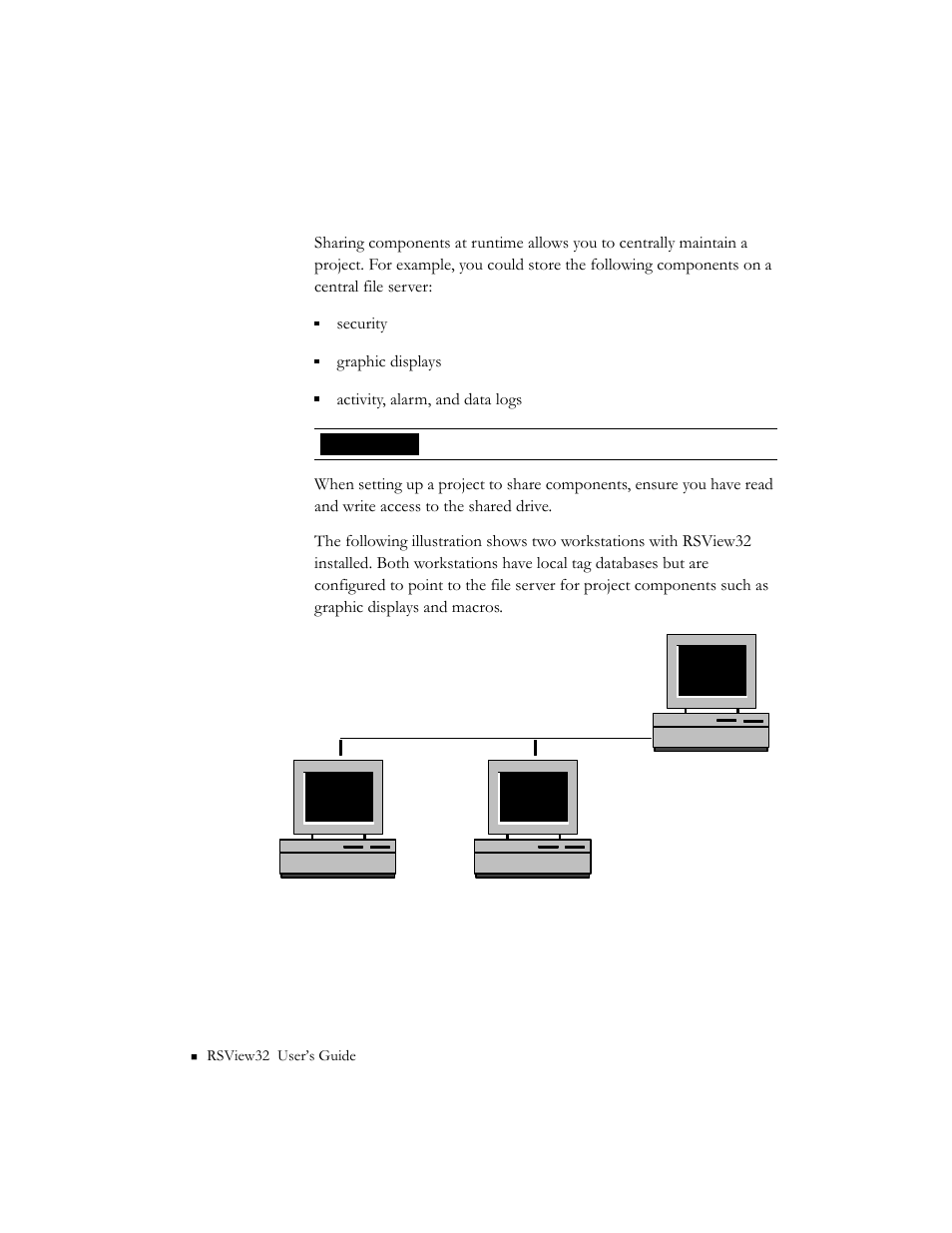 Sharing components at runtime, Sharing components at runtime -2 | Rockwell Automation 9301 Series RSView32 Users Guide User Manual | Page 594 / 769