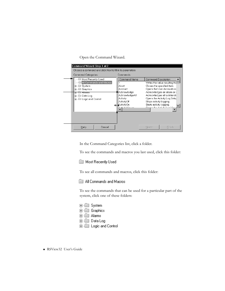 Building a command string | Rockwell Automation 9301 Series RSView32 Users Guide User Manual | Page 626 / 769