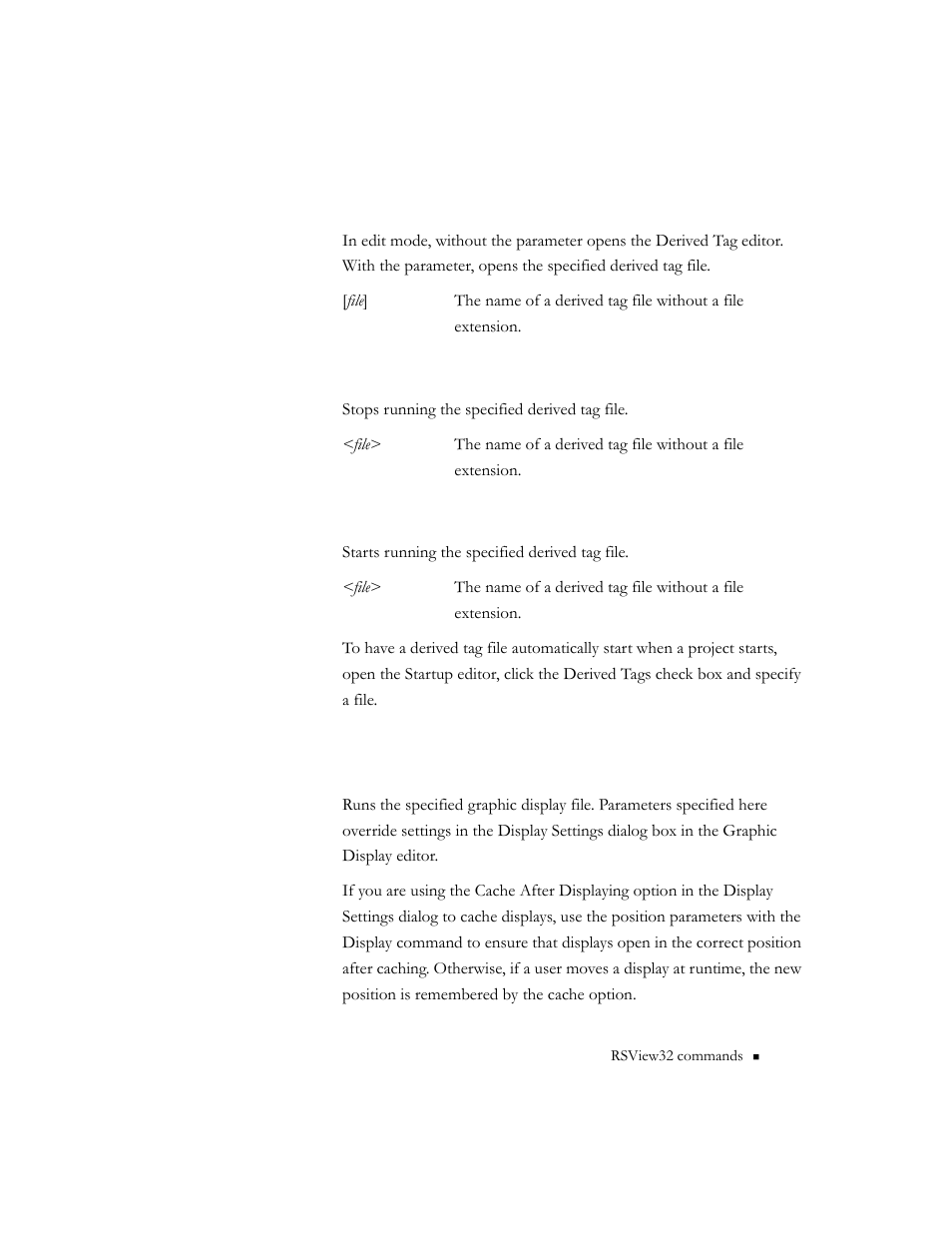 Derived [file, Derivedoff <file, Derivedon <file | Rockwell Automation 9301 Series RSView32 Users Guide User Manual | Page 649 / 769