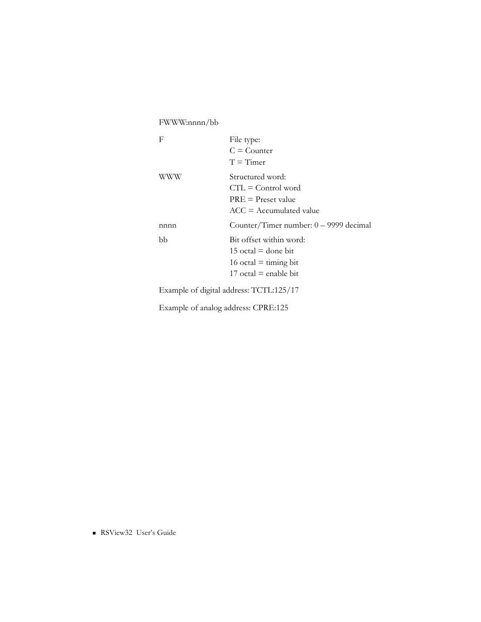 Plc–3 timers and counters | Rockwell Automation 9301 Series RSView32 Users Guide User Manual | Page 702 / 769