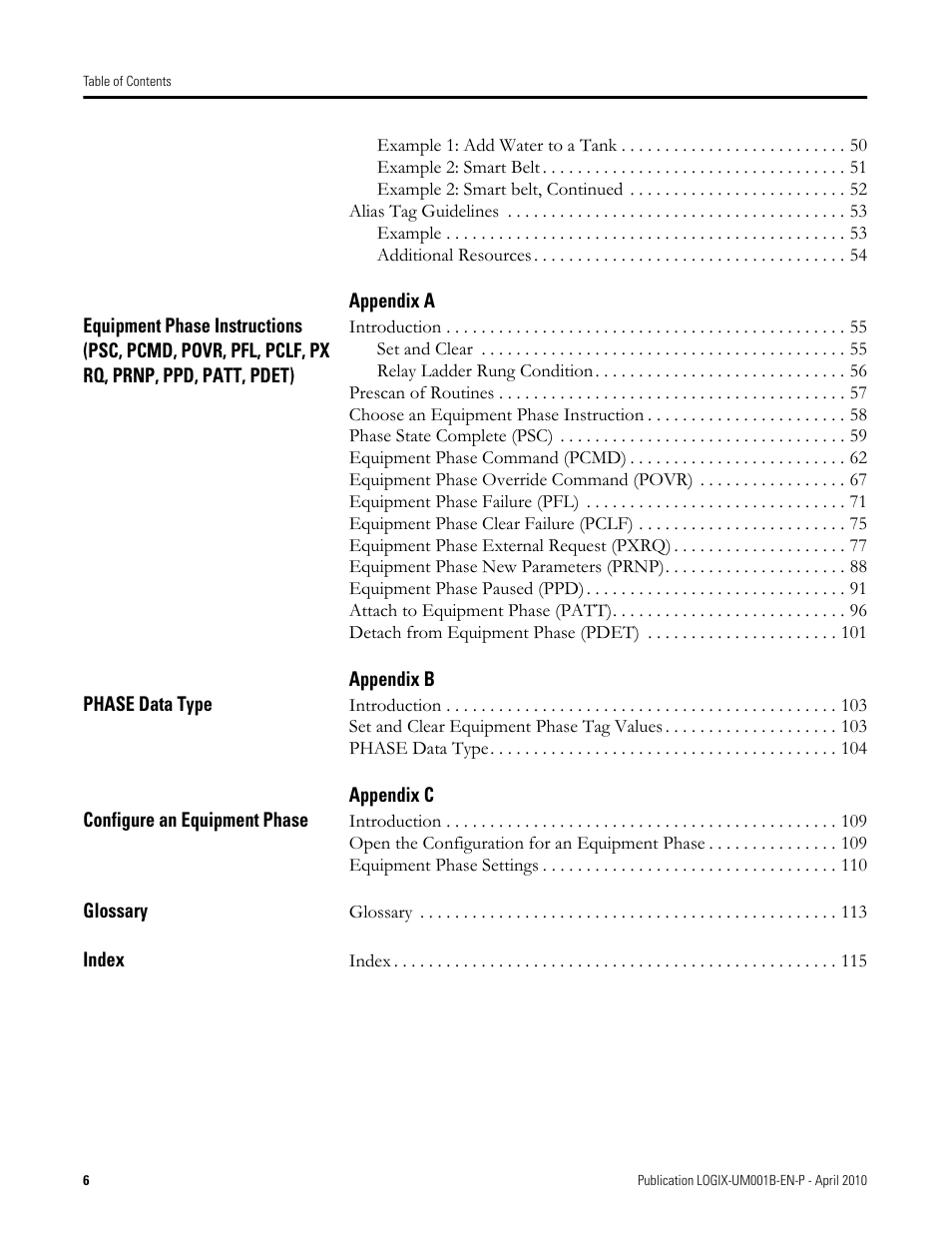Rockwell Automation 1794-Lxxxx PhaseManager User Manual | Page 6 / 122