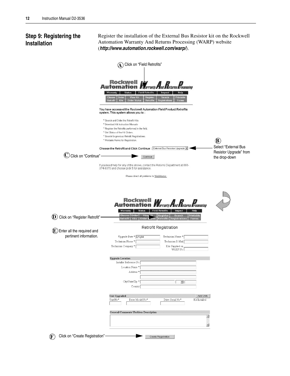 Rockwell Automation LiquiFlo 1.0 and 1.5 External Bus Resistor Kit (500/640 Amp) User Manual | Page 12 / 16
