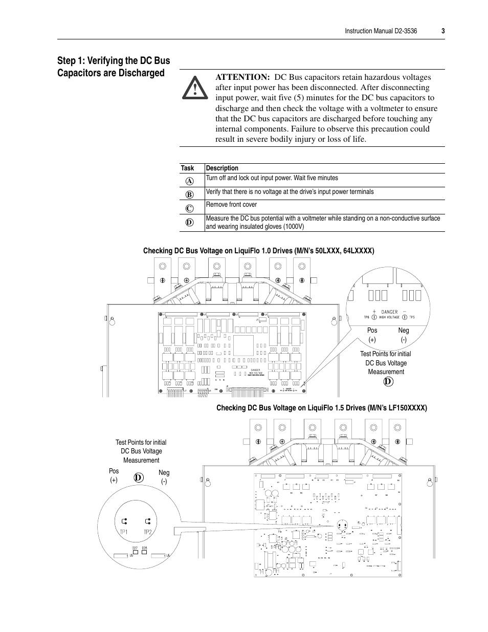 Rockwell Automation LiquiFlo 1.0 and 1.5 External Bus Resistor Kit (500/640 Amp) User Manual | Page 3 / 16