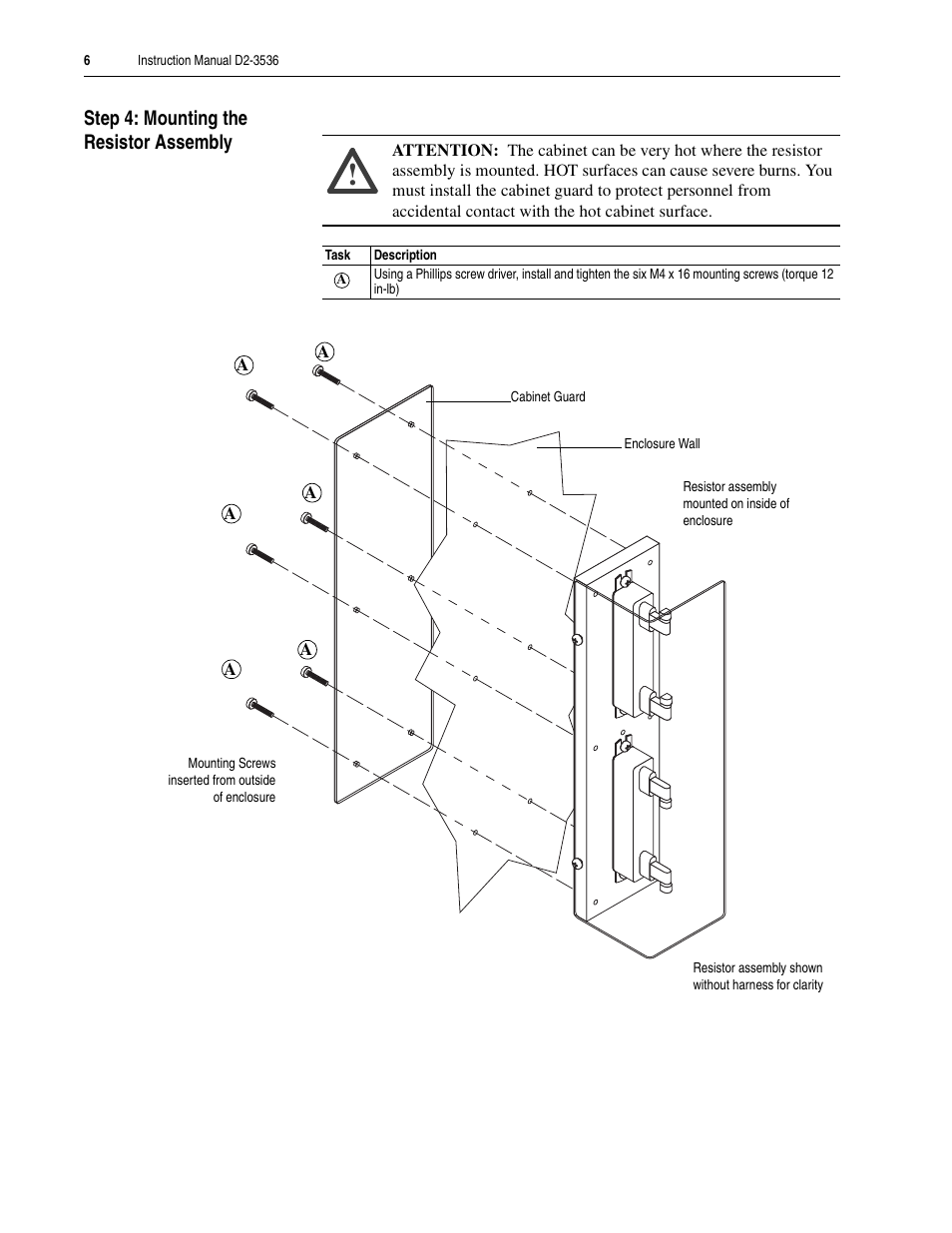 Rockwell Automation LiquiFlo 1.0 and 1.5 External Bus Resistor Kit (500/640 Amp) User Manual | Page 6 / 16