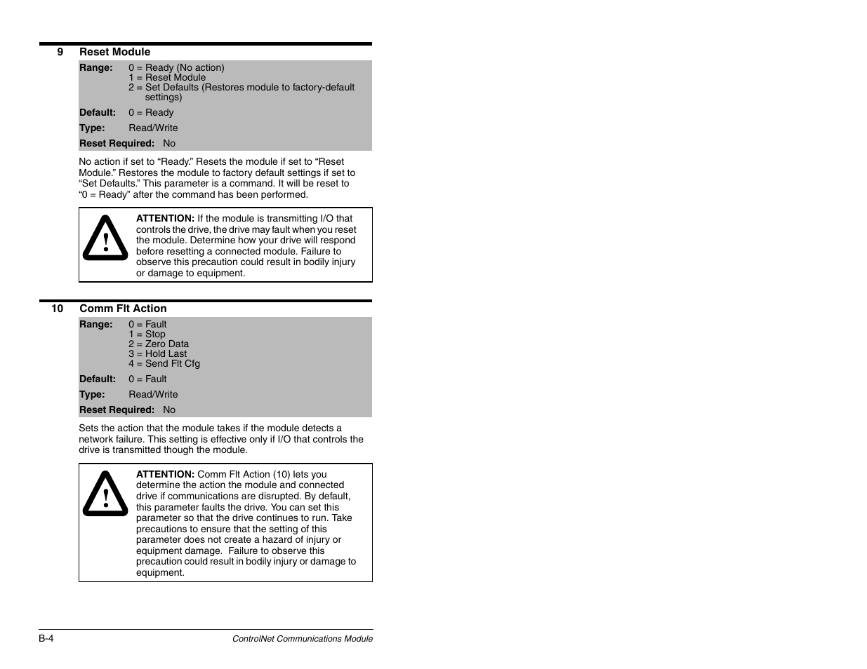 Rockwell Automation RECOMM-CNET ControlNet Communications Module User Manual | Page 110 / 160