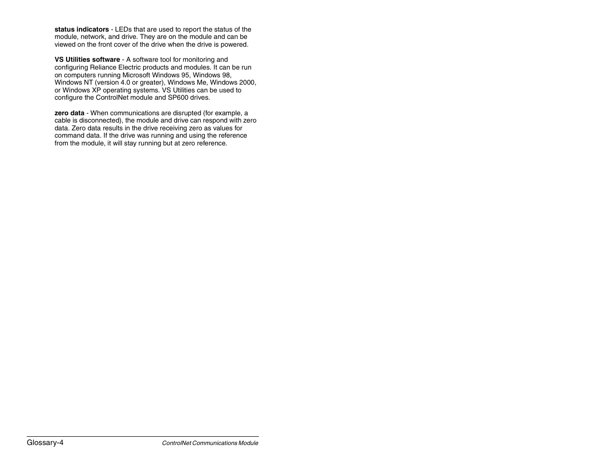 Rockwell Automation RECOMM-CNET ControlNet Communications Module User Manual | Page 156 / 160