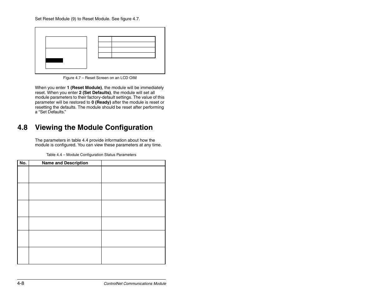 Viewing the module configuration, 8 viewing the module configuration | Rockwell Automation RECOMM-CNET ControlNet Communications Module User Manual | Page 28 / 160