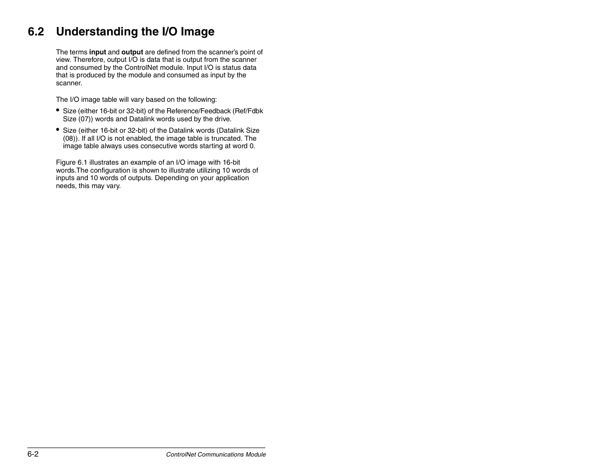 Understanding the i/ o image, 2 understanding the i/o image | Rockwell Automation RECOMM-CNET ControlNet Communications Module User Manual | Page 52 / 160