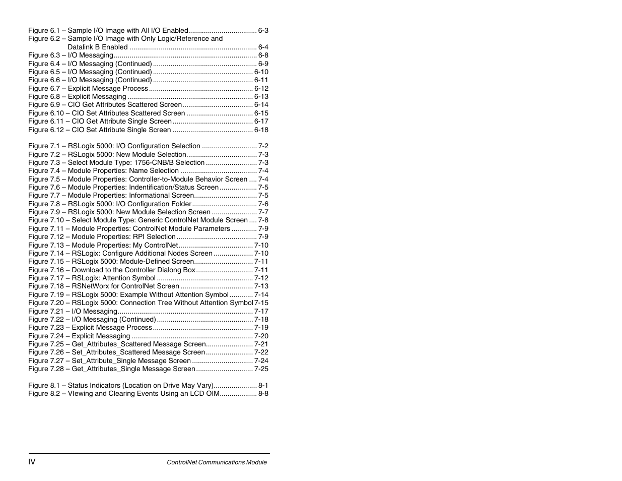 Rockwell Automation RECOMM-CNET ControlNet Communications Module User Manual | Page 6 / 160
