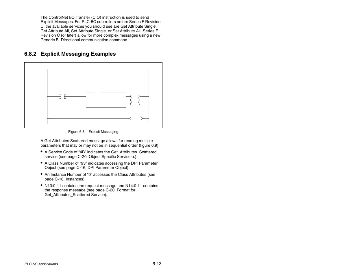 2 explicit messaging examples | Rockwell Automation RECOMM-CNET ControlNet Communications Module User Manual | Page 63 / 160