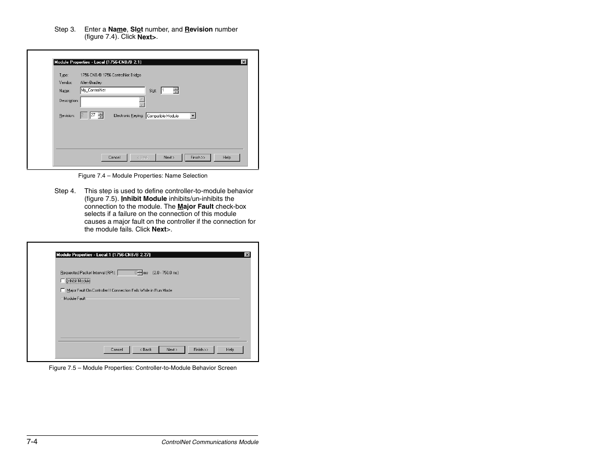 Rockwell Automation RECOMM-CNET ControlNet Communications Module User Manual | Page 72 / 160