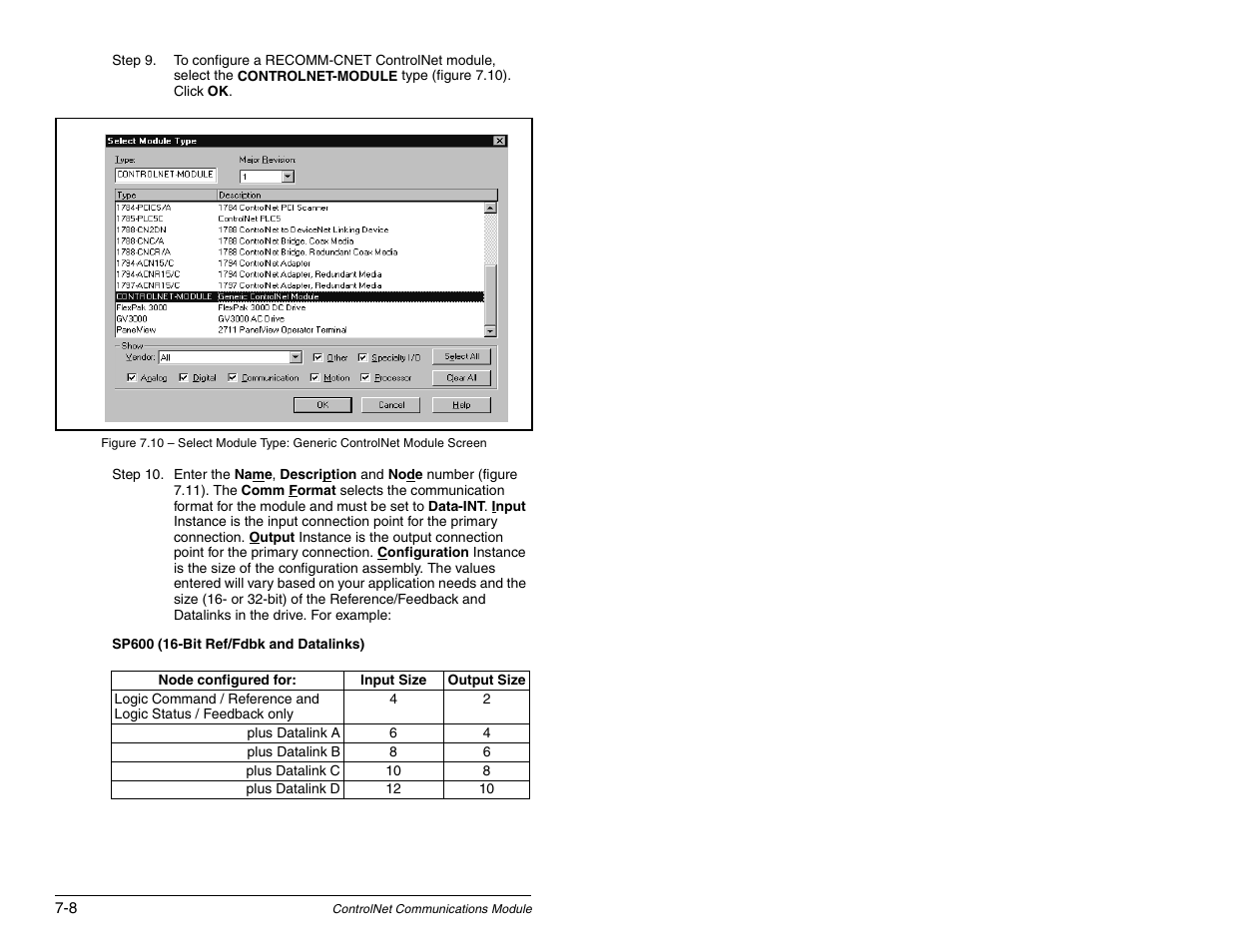 Rockwell Automation RECOMM-CNET ControlNet Communications Module User Manual | Page 76 / 160