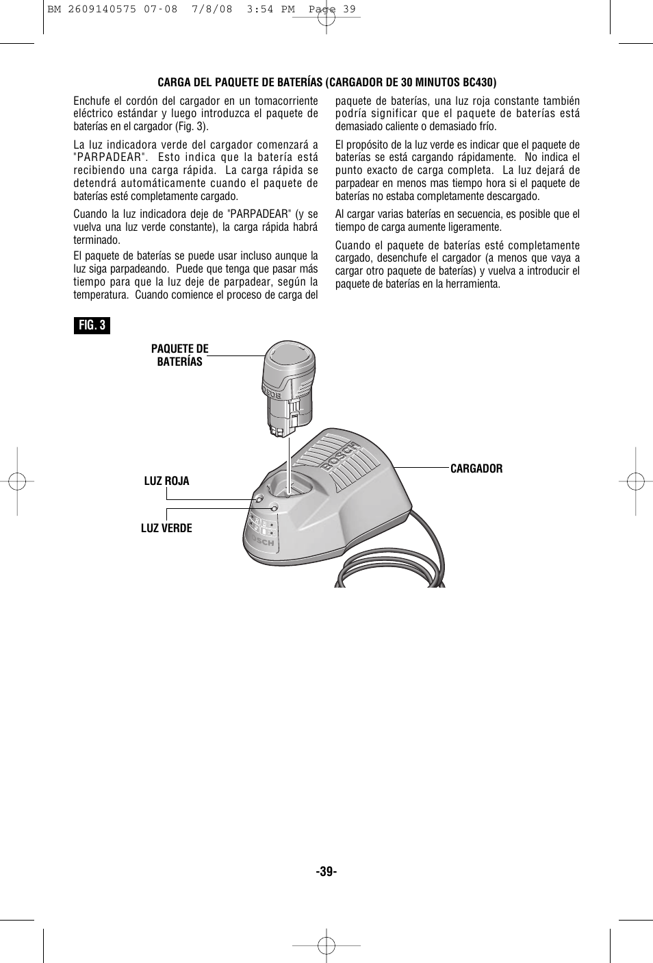 Bosch PS50 User Manual | Page 39 / 44