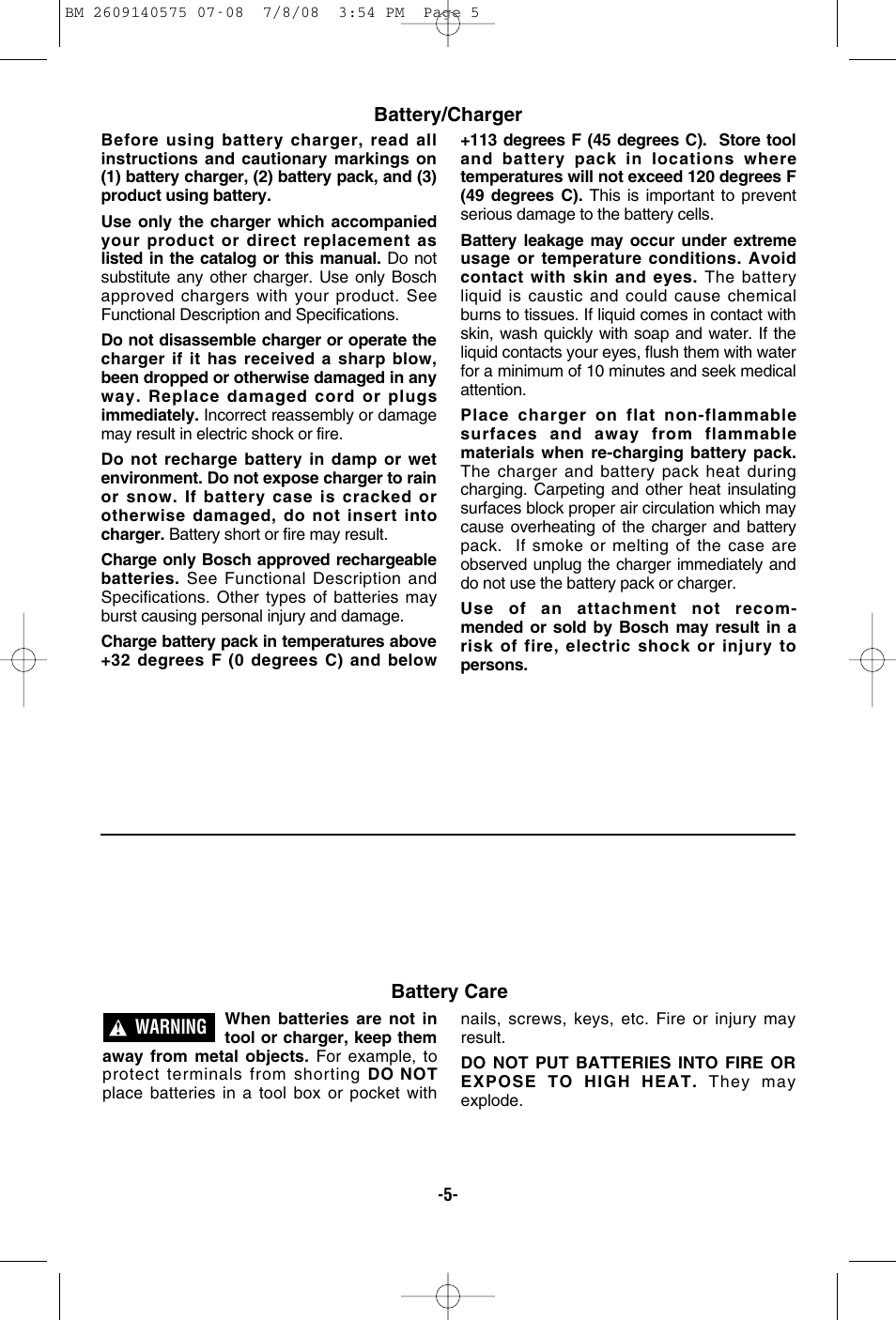 Bosch PS50 User Manual | Page 5 / 44