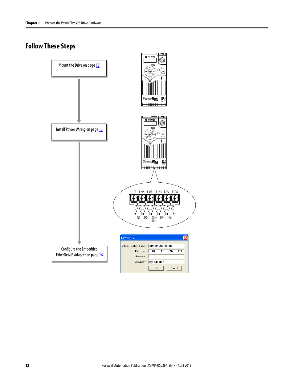 Follow these steps | Rockwell Automation Logix5000 Control Systems: Connect PowerFlex 525 Drives over EtherNet/IP Quick Start User Manual | Page 12 / 36
