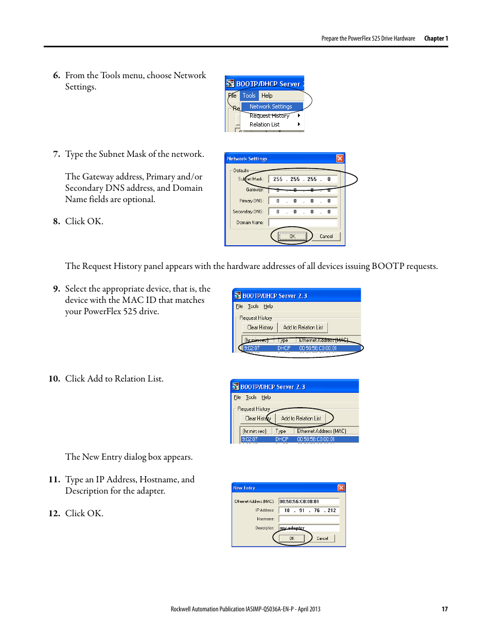 Rockwell Automation Logix5000 Control Systems: Connect PowerFlex 525 Drives over EtherNet/IP Quick Start User Manual | Page 17 / 36