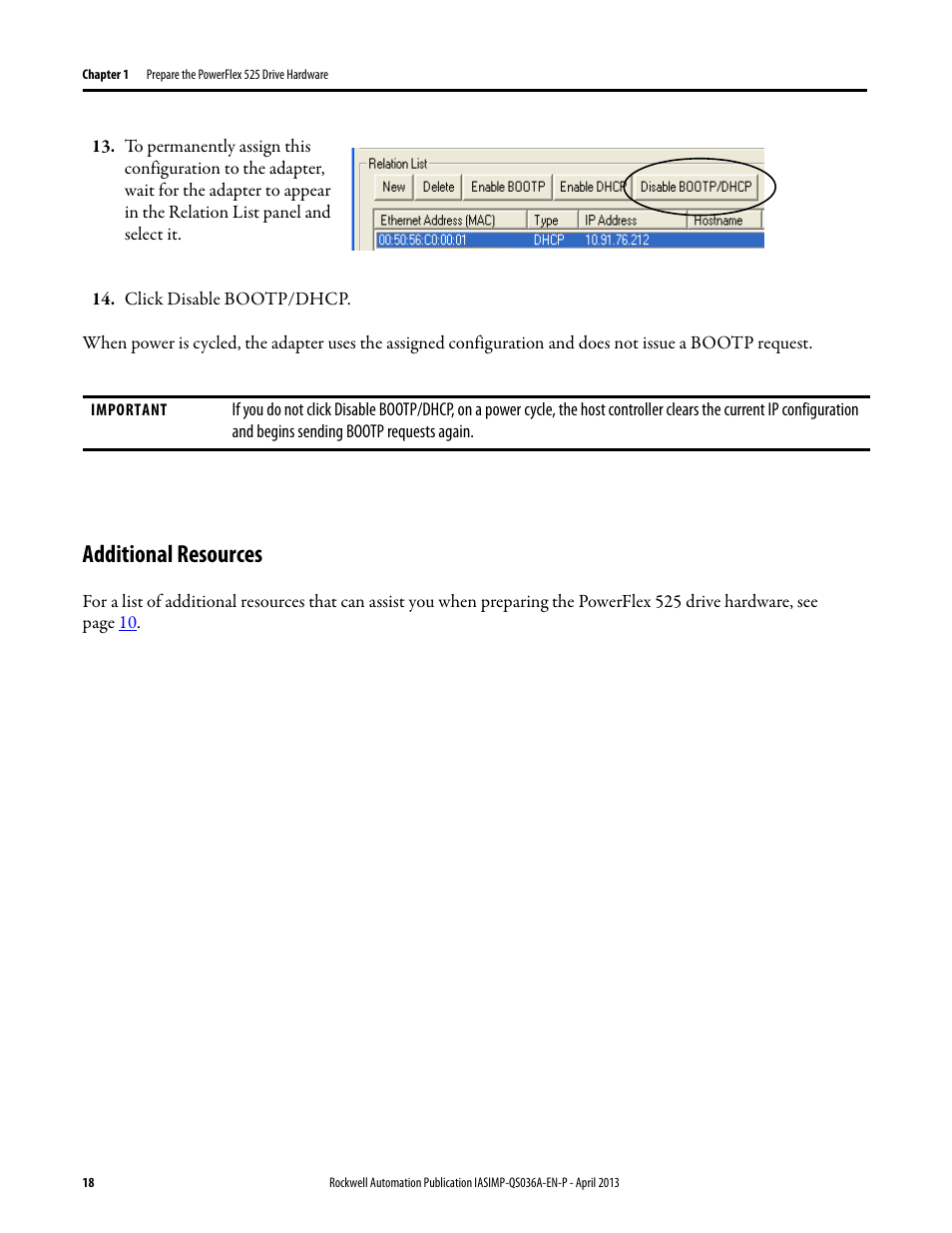 Additional resources | Rockwell Automation Logix5000 Control Systems: Connect PowerFlex 525 Drives over EtherNet/IP Quick Start User Manual | Page 18 / 36
