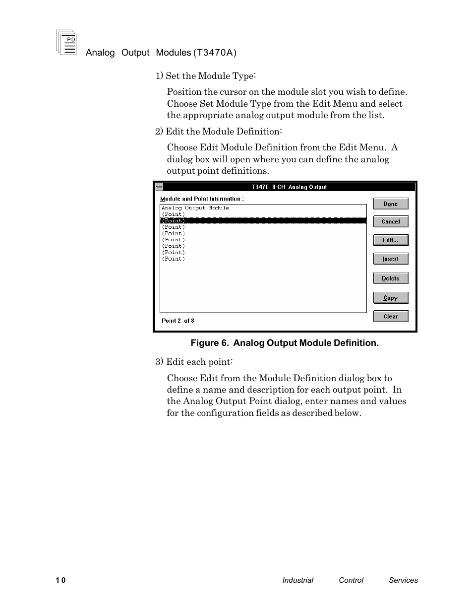 Rockwell Automation T3470A ICS Regent Analogue Output Modules User Manual | Page 10 / 18