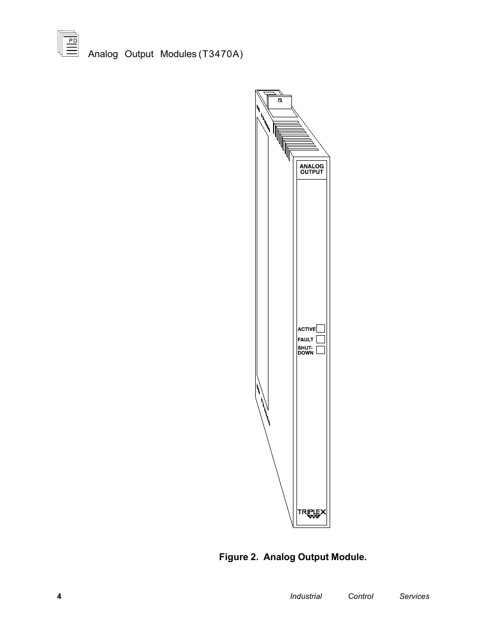 Rockwell Automation T3470A ICS Regent Analogue Output Modules User Manual | Page 4 / 18