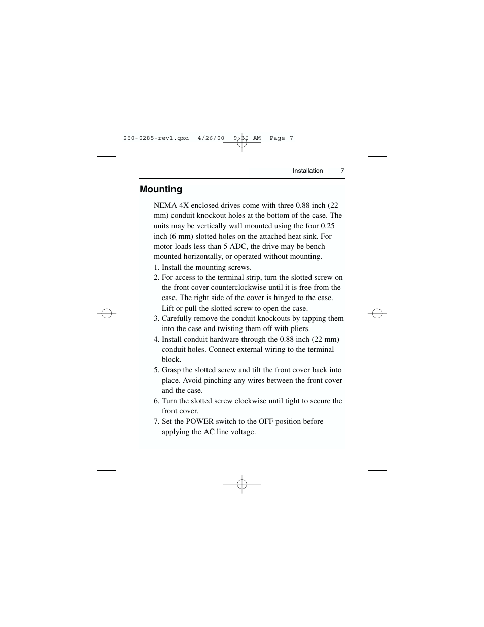 Rockwell Automation DC3RD Digital Regenerative DC Drive User Guide 1/4 - 2 HP, 115/230 VAC User Manual | Page 15 / 68