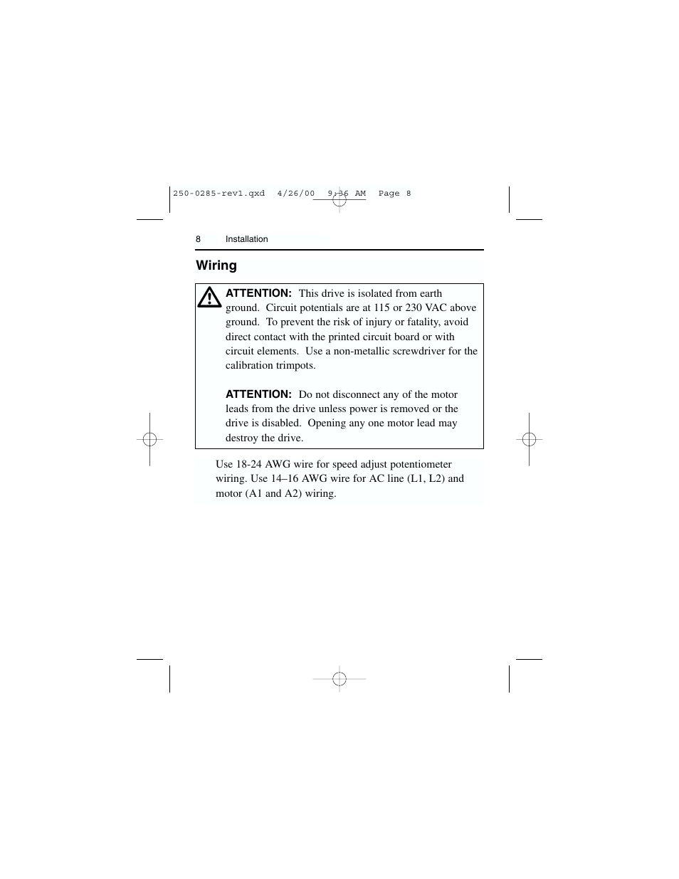 Rockwell Automation DC3RD Digital Regenerative DC Drive User Guide 1/4 - 2 HP, 115/230 VAC User Manual | Page 16 / 68