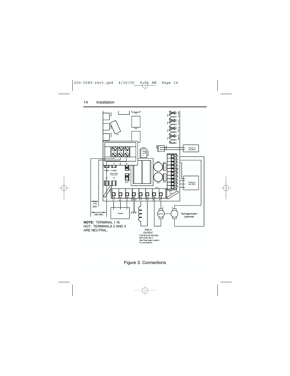 Rockwell Automation DC3RD Digital Regenerative DC Drive User Guide 1/4 - 2 HP, 115/230 VAC User Manual | Page 22 / 68