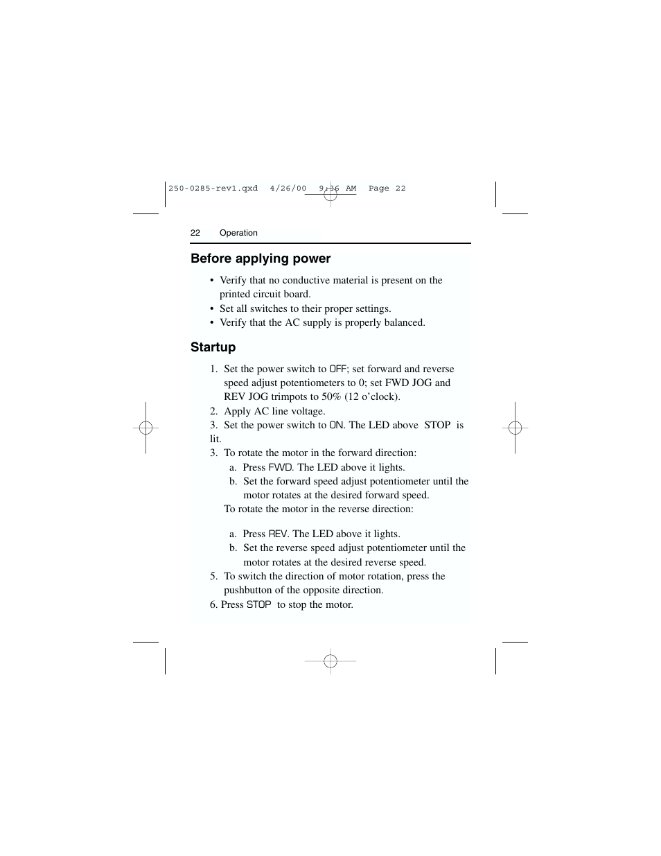 Rockwell Automation DC3RD Digital Regenerative DC Drive User Guide 1/4 - 2 HP, 115/230 VAC User Manual | Page 30 / 68