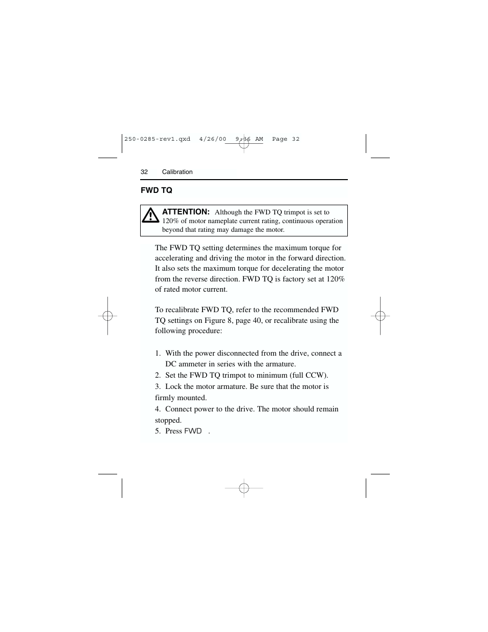Rockwell Automation DC3RD Digital Regenerative DC Drive User Guide 1/4 - 2 HP, 115/230 VAC User Manual | Page 40 / 68