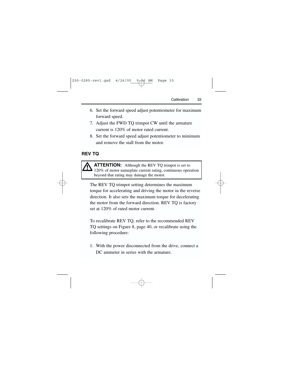 Rockwell Automation DC3RD Digital Regenerative DC Drive User Guide 1/4 - 2 HP, 115/230 VAC User Manual | Page 41 / 68