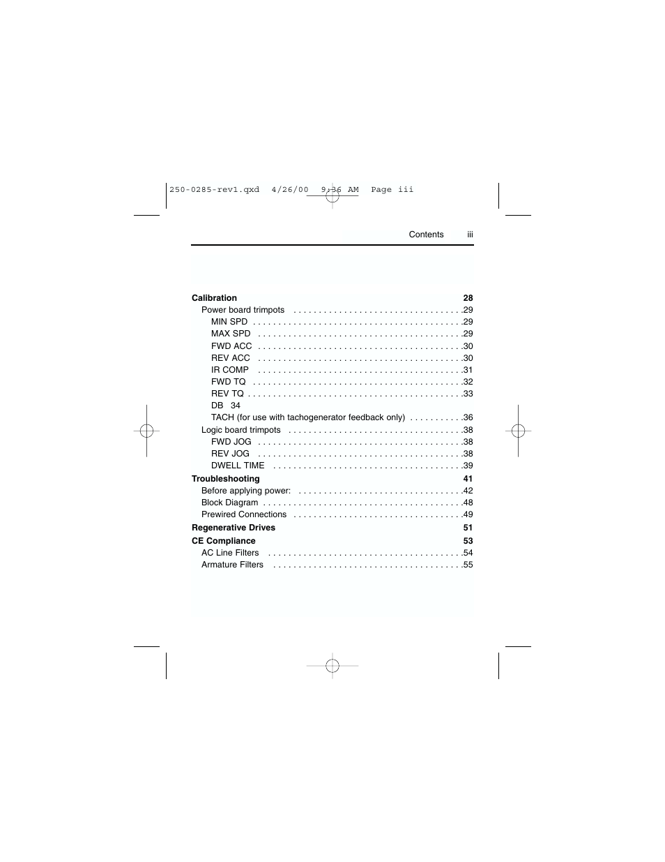 Rockwell Automation DC3RD Digital Regenerative DC Drive User Guide 1/4 - 2 HP, 115/230 VAC User Manual | Page 5 / 68
