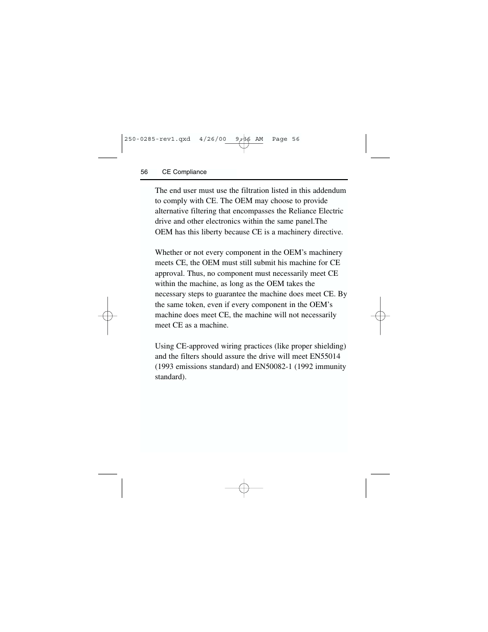 Rockwell Automation DC3RD Digital Regenerative DC Drive User Guide 1/4 - 2 HP, 115/230 VAC User Manual | Page 64 / 68