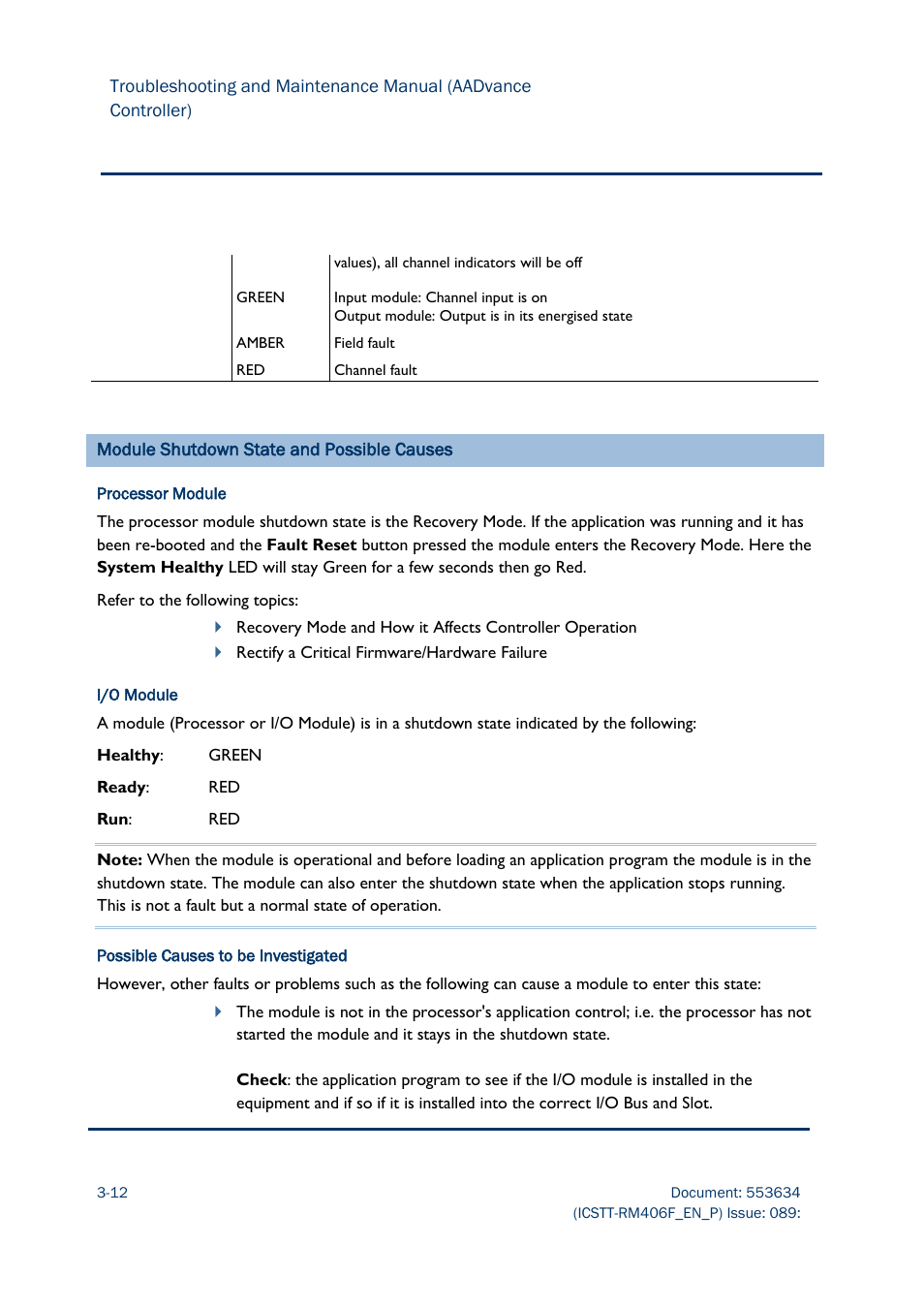Rockwell Automation AADvance Controller Troubleshooting and Maintenance Manual User Manual | Page 34 / 96