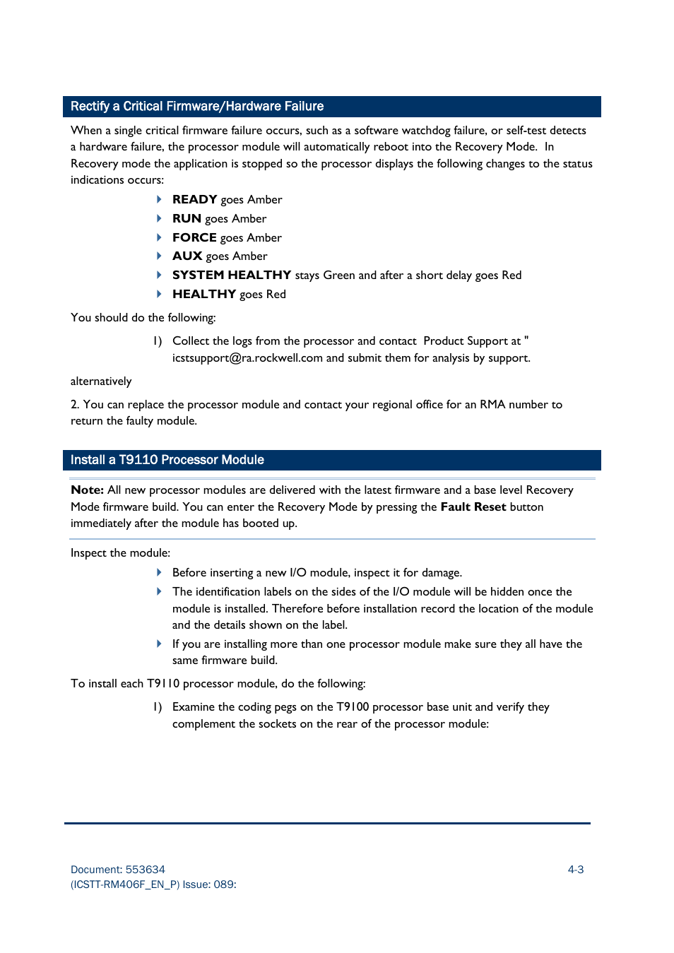 Rockwell Automation AADvance Controller Troubleshooting and Maintenance Manual User Manual | Page 47 / 96