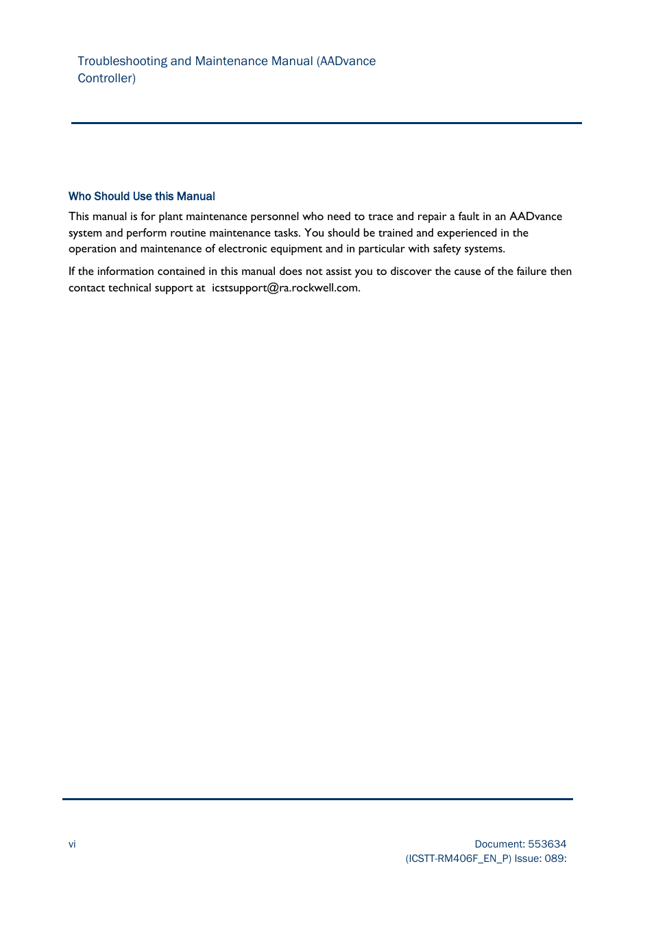 Rockwell Automation AADvance Controller Troubleshooting and Maintenance Manual User Manual | Page 6 / 96