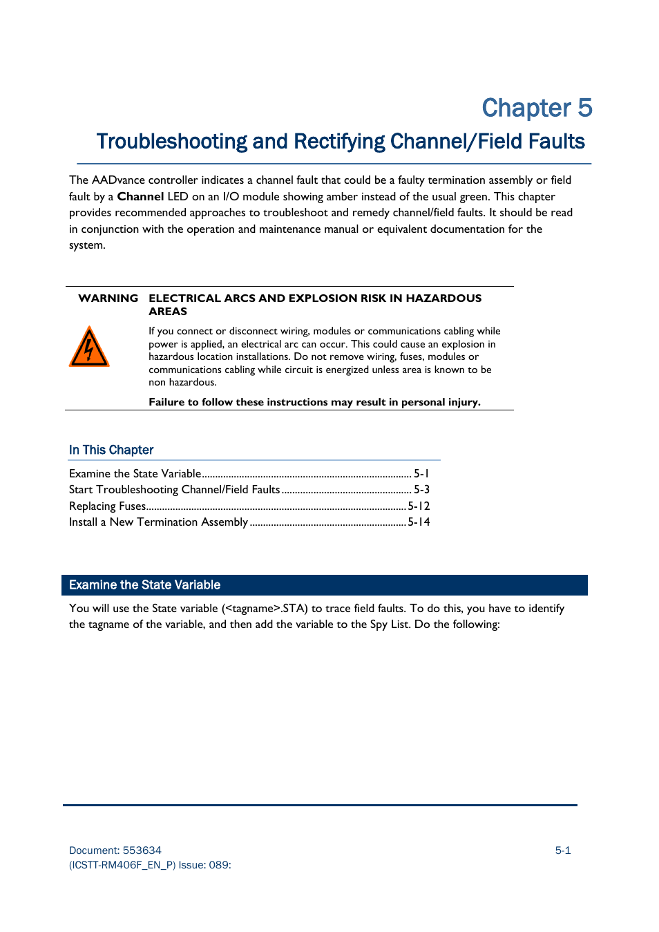 Chapter 5 | Rockwell Automation AADvance Controller Troubleshooting and Maintenance Manual User Manual | Page 61 / 96