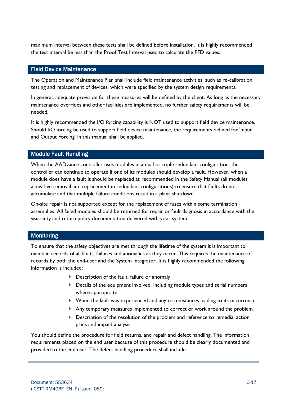 Rockwell Automation AADvance Controller Troubleshooting and Maintenance Manual User Manual | Page 77 / 96