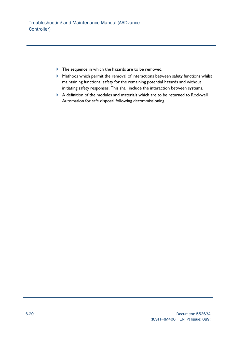Rockwell Automation AADvance Controller Troubleshooting and Maintenance Manual User Manual | Page 80 / 96