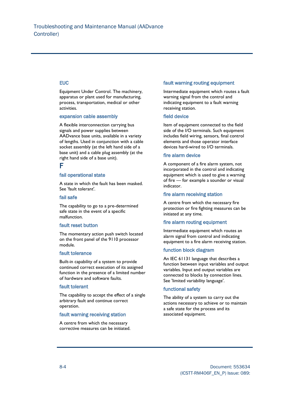 Rockwell Automation AADvance Controller Troubleshooting and Maintenance Manual User Manual | Page 88 / 96