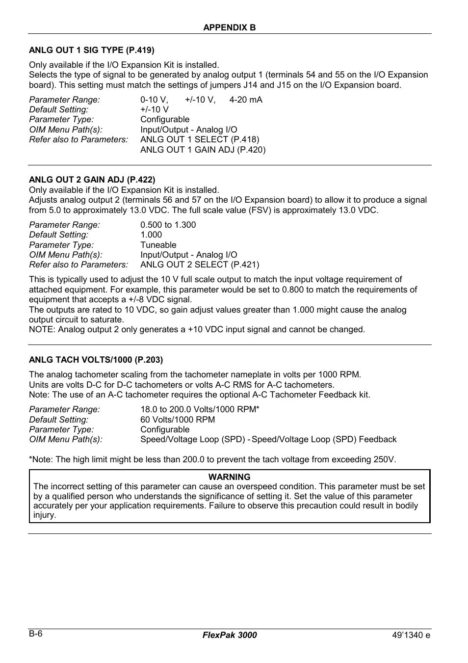 Rockwell Automation FlexPak 3000 Power Module Version 4.2 User Manual | Page 110 / 216