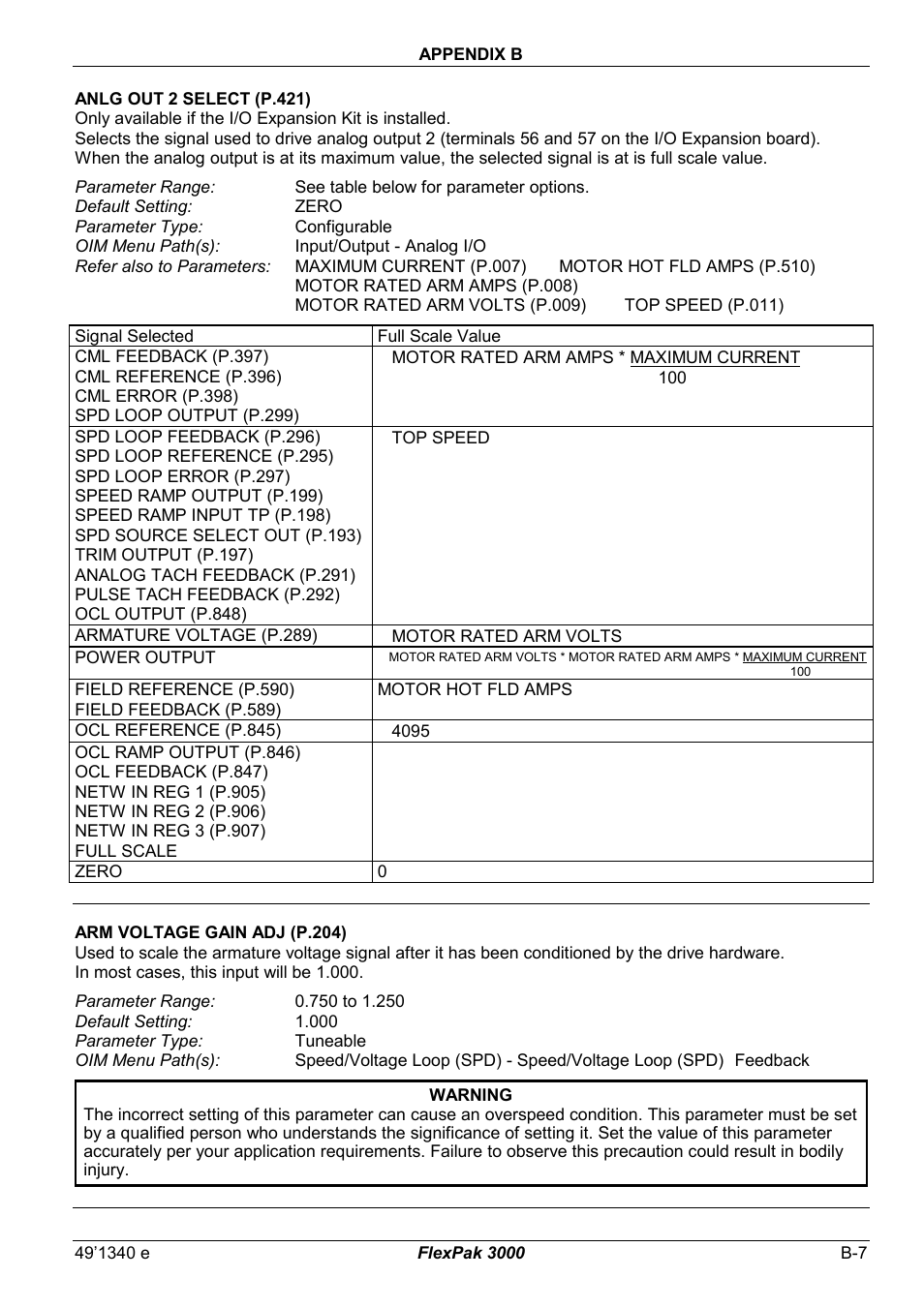 Rockwell Automation FlexPak 3000 Power Module Version 4.2 User Manual | Page 111 / 216