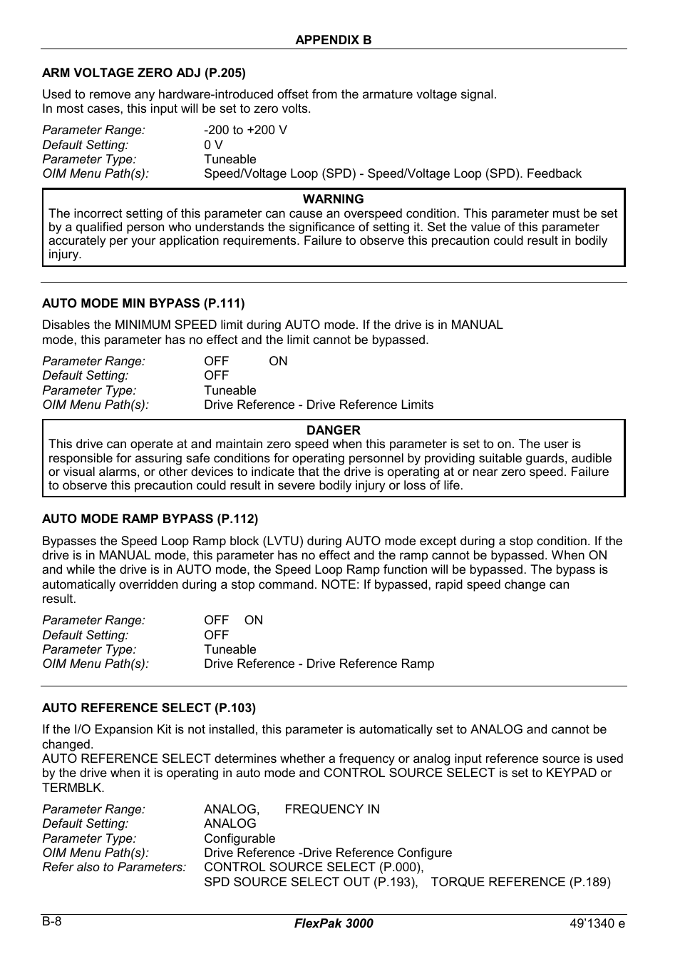 Rockwell Automation FlexPak 3000 Power Module Version 4.2 User Manual | Page 112 / 216