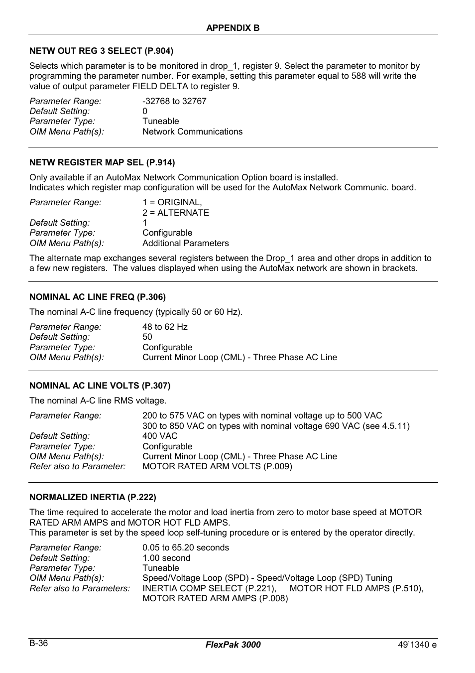 Rockwell Automation FlexPak 3000 Power Module Version 4.2 User Manual | Page 140 / 216